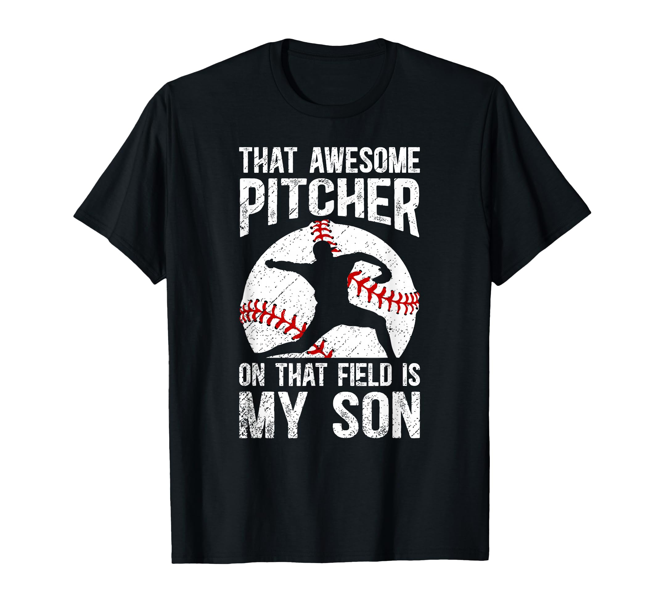 Baseball Pitcher Mom Proud Baseball T-Shirt - Trendy Graphic for Adults - T-Shirt, Sweatshirt, Hoodie