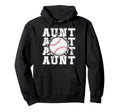 Baseball Aunt Cracked Wall Family Hoodie - Minimalist Print Men Women - T-Shirt, Sweatshirt, Hoodie