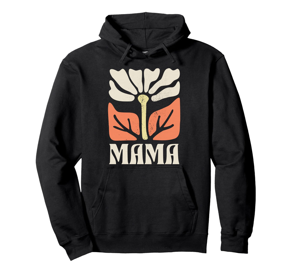 Mama Floral Hippie Boho Flower Mothers Hoodie - Novelty Apparel Men Women - T-Shirt, Sweatshirt, Hoodie