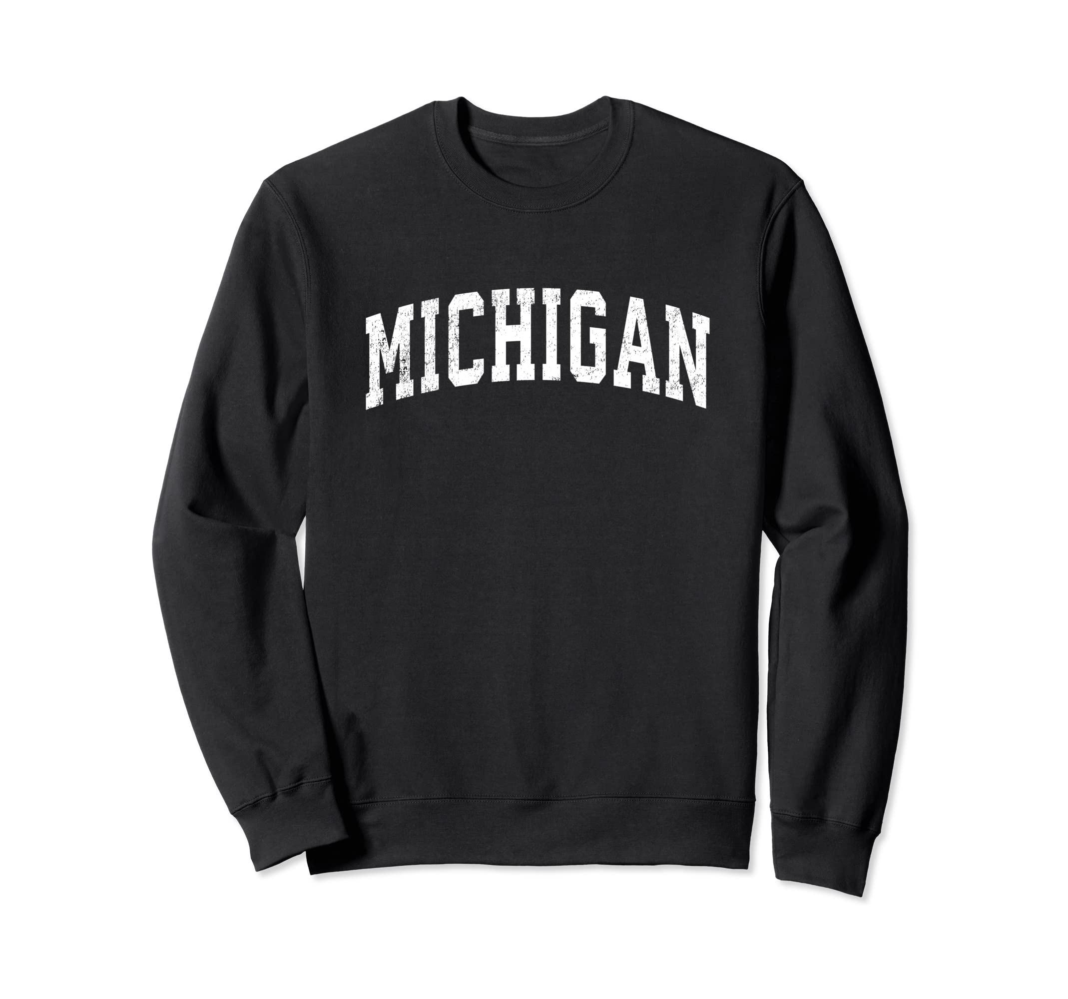 Michigan Varsity Sports Text Sweatshirt - Minimalist Print Men Women - T-Shirt, Sweatshirt, Hoodie