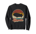 Funny Zeppelin Sunset Dirigible Sweatshirt - Minimalist Print for Adults - T-Shirt, Sweatshirt, Hoodie