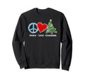 Peace Love Boho Sweatshirt - Trendy Graphic Men Women - T-Shirt, Sweatshirt, Hoodie