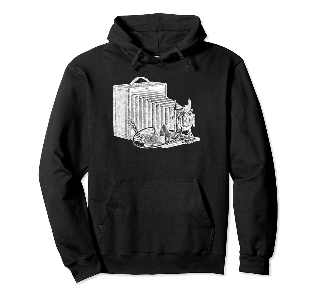 Old Time Camera Turn Century Flash Hoodie - Fun Novelty Design Unisex - T-Shirt, Sweatshirt, Hoodie