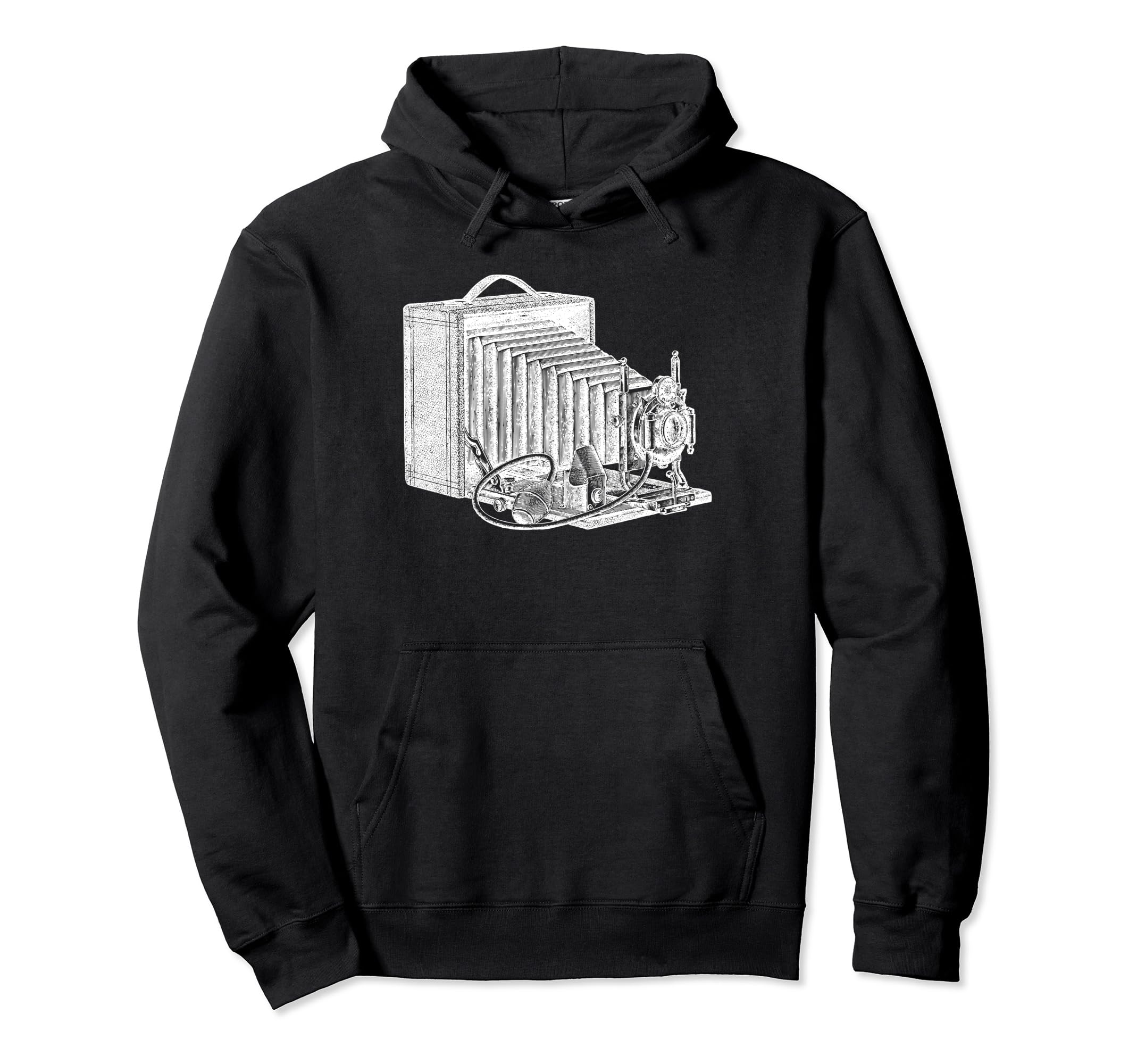 Old Time Camera Turn Century Flash Hoodie - Fun Novelty Design Unisex - T-Shirt, Sweatshirt, Hoodie