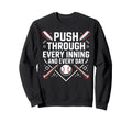 Baseball Dad Baseballer Daddy Baseball Sweatshirt - Graphic Print Unisex - T-Shirt, Sweatshirt, Hoodie