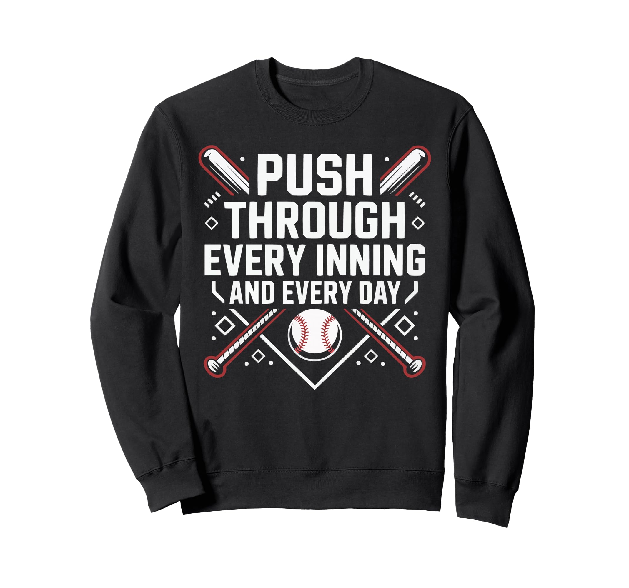 Baseball Dad Baseballer Daddy Baseball Sweatshirt - Graphic Print Unisex - T-Shirt, Sweatshirt, Hoodie