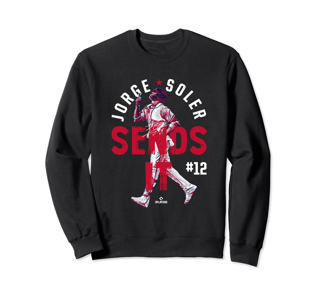 Jorge Soler Sends It Atlanta Mlbpa Sweatshirt - Custom Art Print Men Women - T-Shirt, Sweatshirt, Hoodie