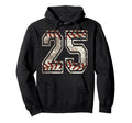 Baseball Team Player Jersey Number 25 Hoodie - Streetwear Style Men Women - T-Shirt, Sweatshirt, Hoodie