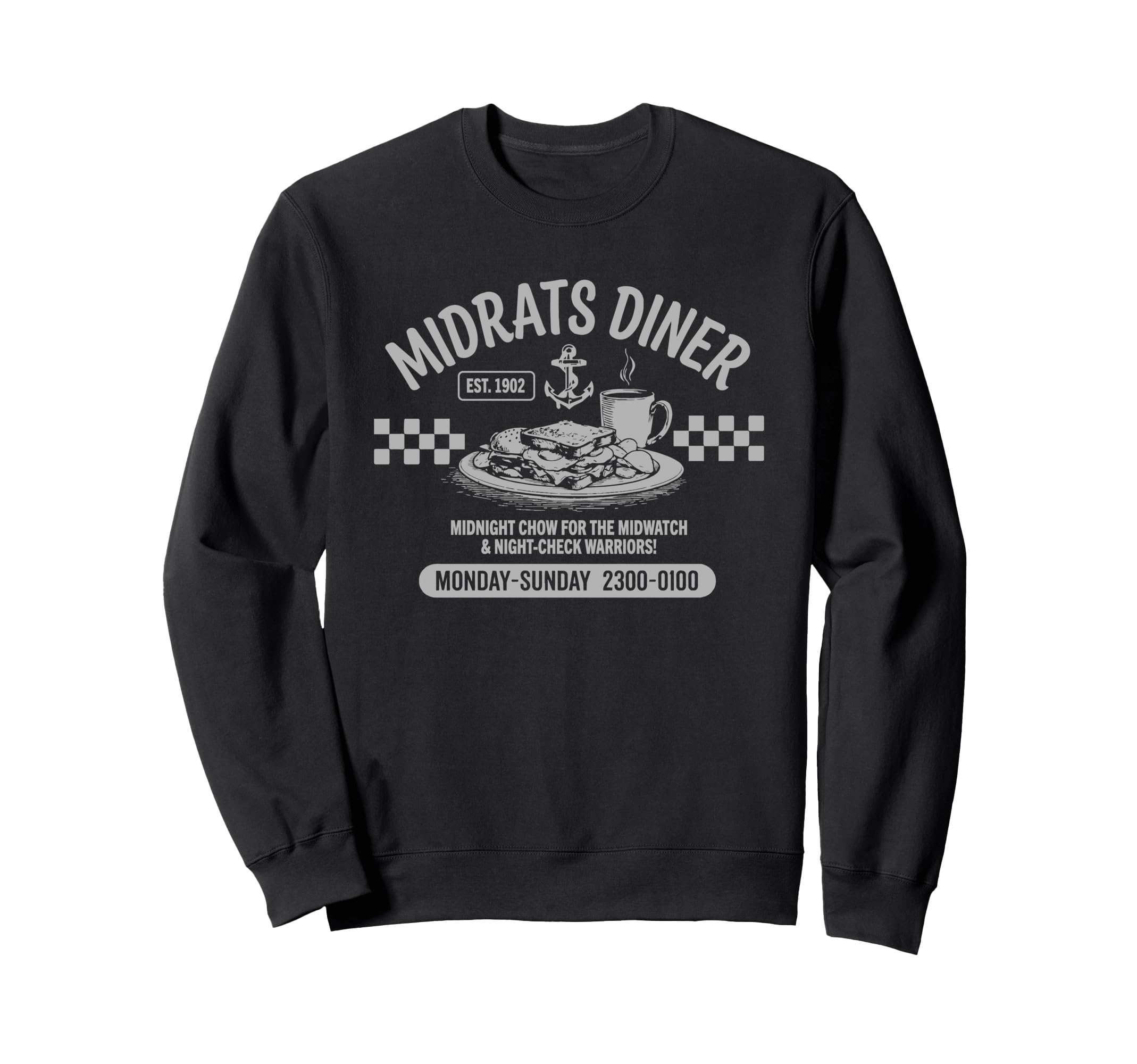Midrats Diner Funny Sailor Sweatshirt - Graphic Print Unisex - T-Shirt, Sweatshirt, Hoodie