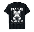Fathers Day Cat Dad Gamer Club Video T-Shirt - Streetwear Style for Adults - T-Shirt, Sweatshirt, Hoodie