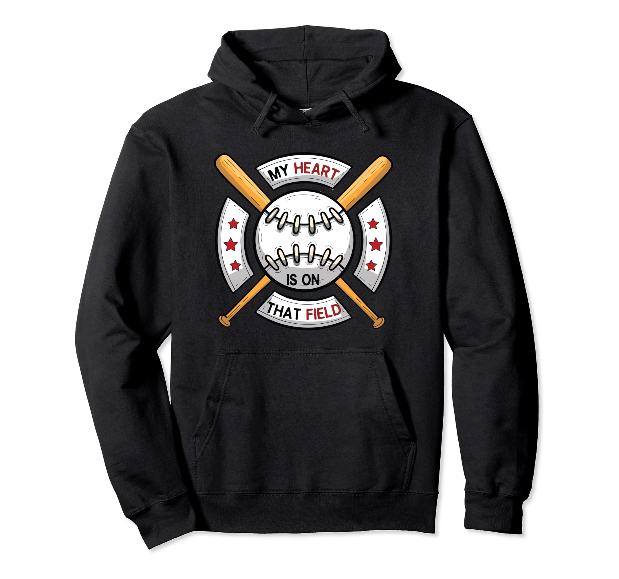 My Heart Is That Field Baseball Mom Baseball Hoodie - Graphic Print Unisex - T-Shirt, Sweatshirt, Hoodie