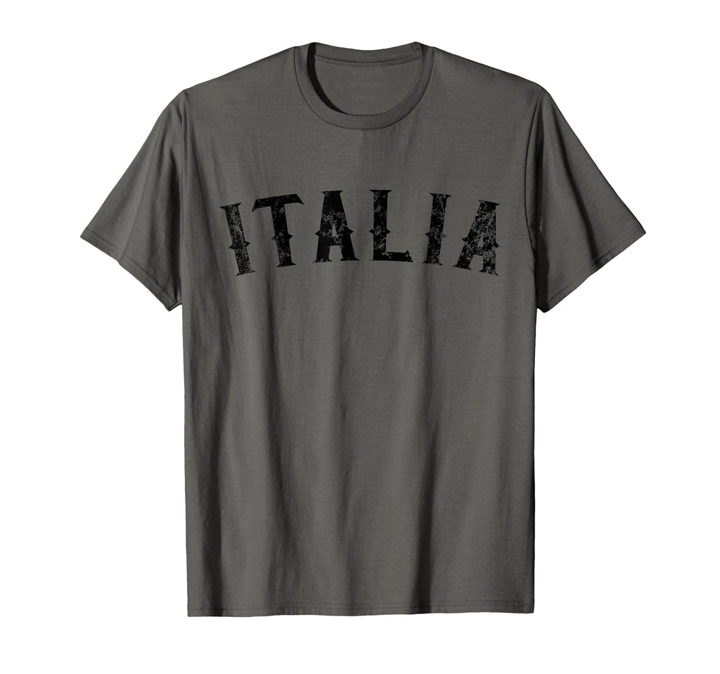 Italia Distressed Black Text Italy T-Shirt - Unique Graphic Unisex - T-Shirt, Sweatshirt, Hoodie