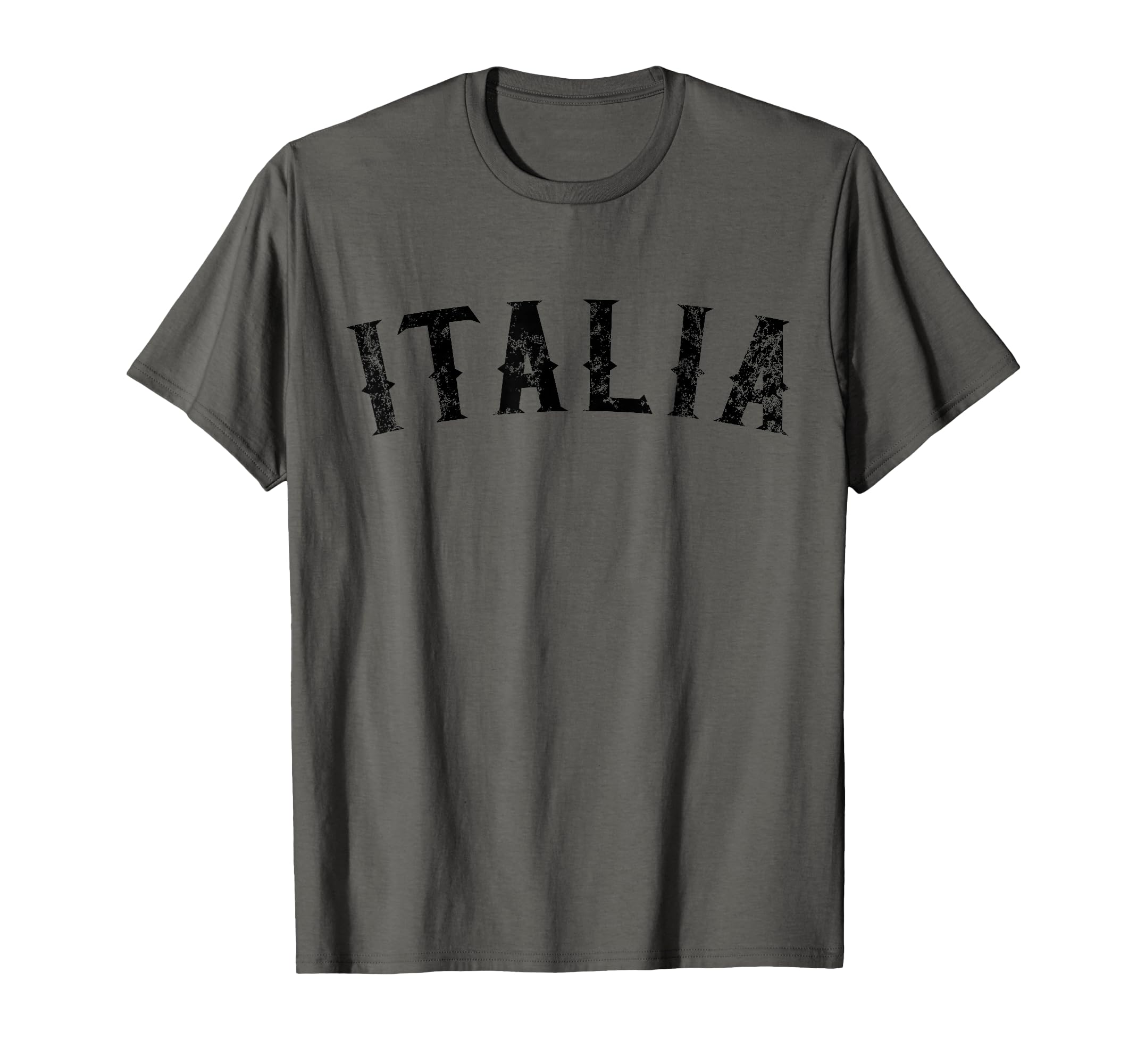 Italia Distressed Black Text Italy T-Shirt - Unique Graphic Unisex - T-Shirt, Sweatshirt, Hoodie