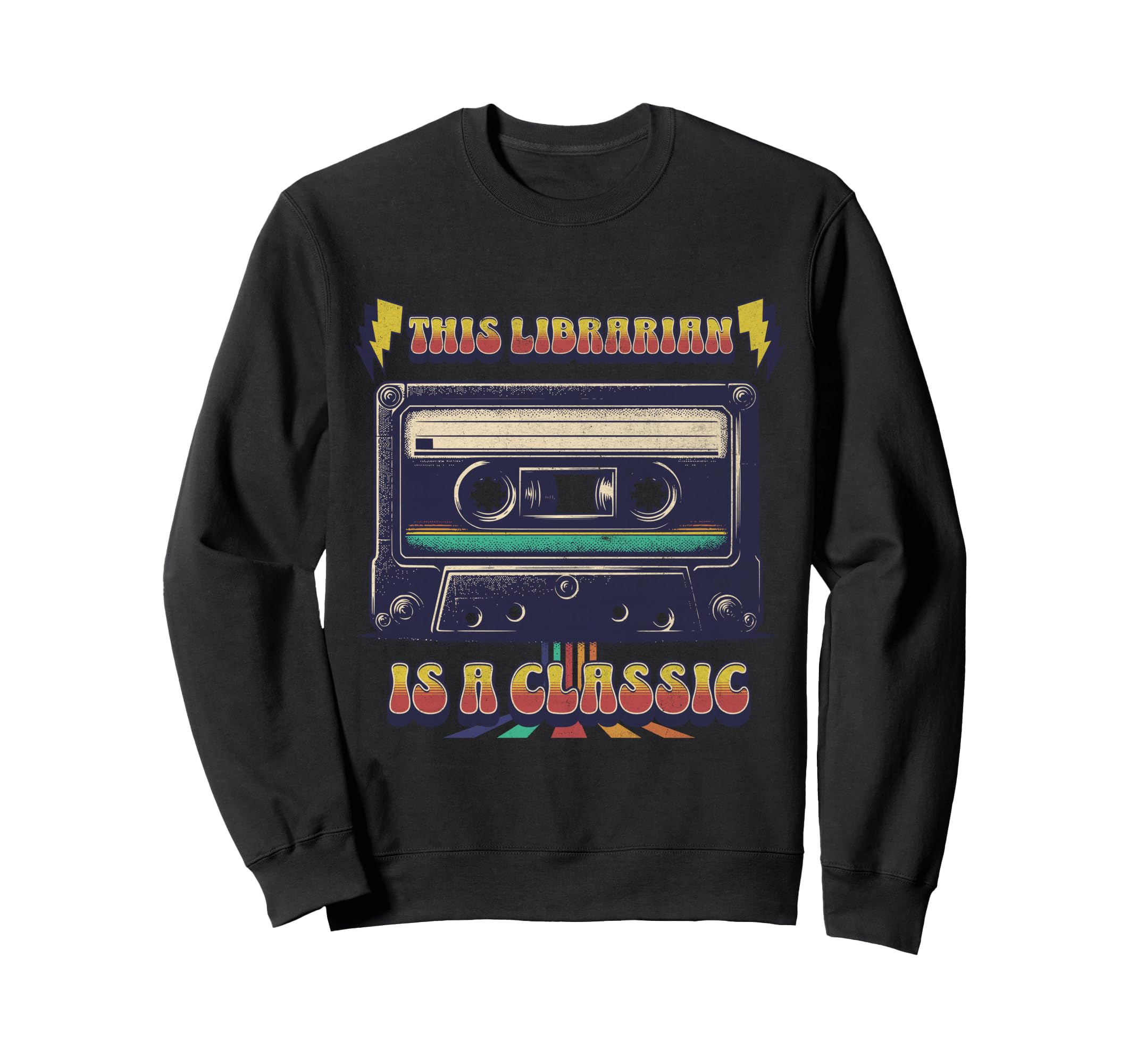 This Librarian Is Cassette Tape Sweatshirt - Custom Art Print for Adults - T-Shirt, Sweatshirt, Hoodie