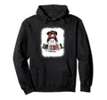 Baseball Mom Messy Bun Mommy Mothers Day Hoodie - Custom Art Print Unisex - T-Shirt, Sweatshirt, Hoodie
