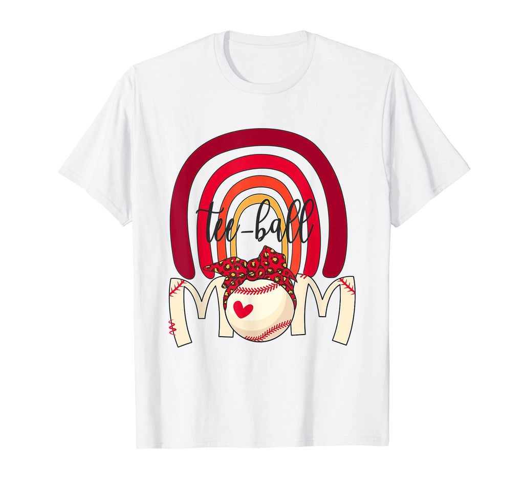 Mothers Day Teeball Mom Leopard Funny T-Shirt - Streetwear Style Unisex - T-Shirt, Sweatshirt, Hoodie