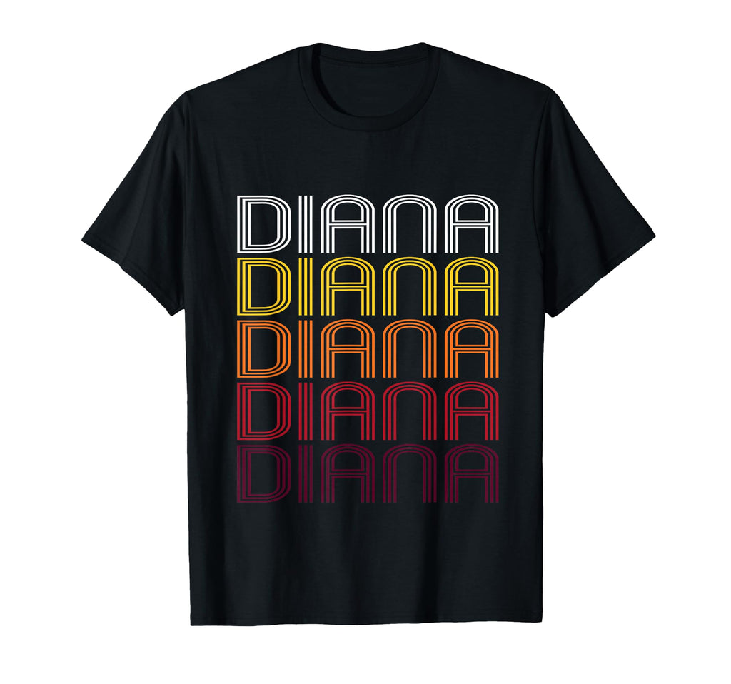 Diana Wordmark Pattern T-Shirt - Aesthetic Graphic for Adults - T-Shirt, Sweatshirt, Hoodie