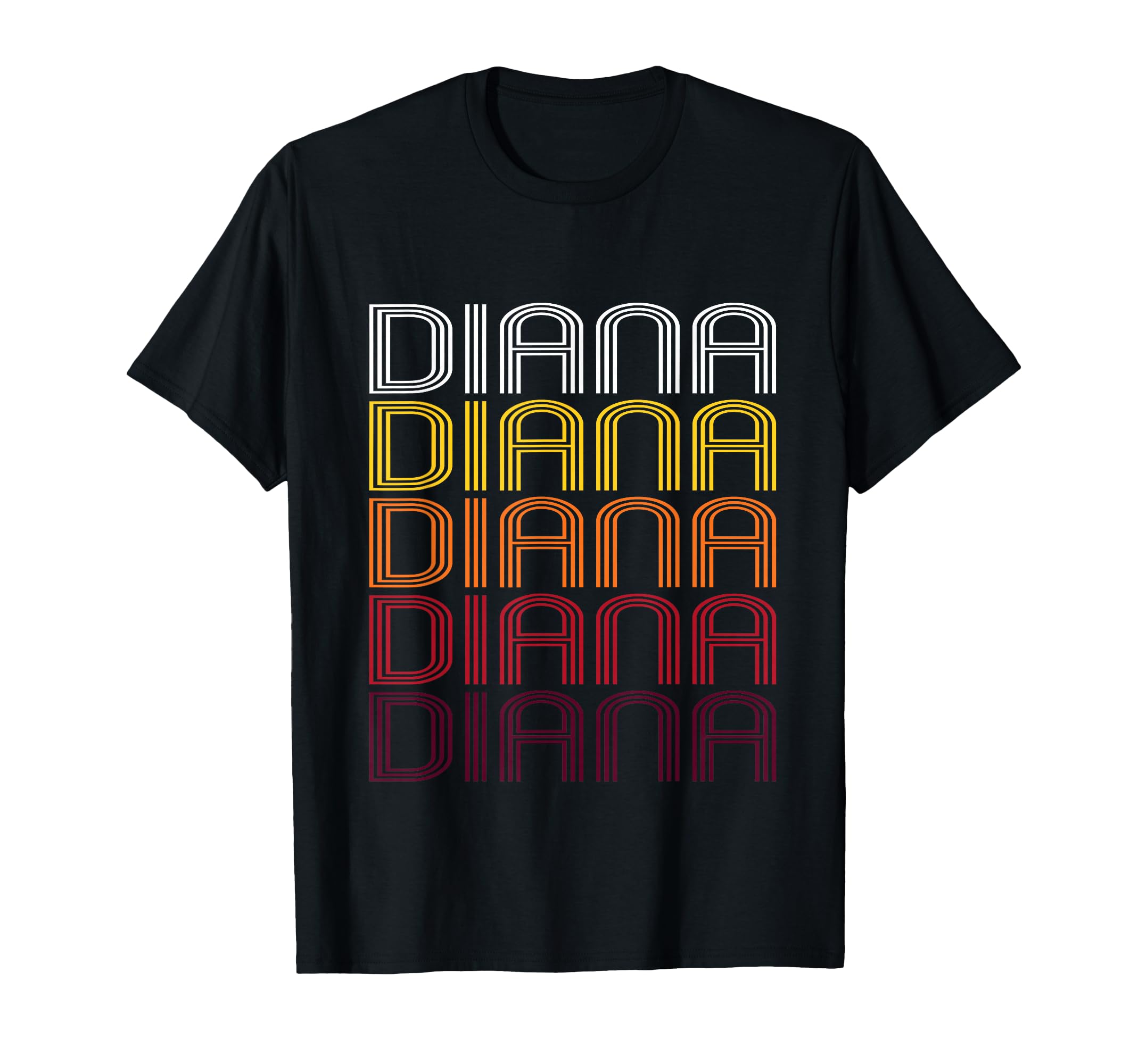 Diana Wordmark Pattern T-Shirt - Aesthetic Graphic for Adults - T-Shirt, Sweatshirt, Hoodie
