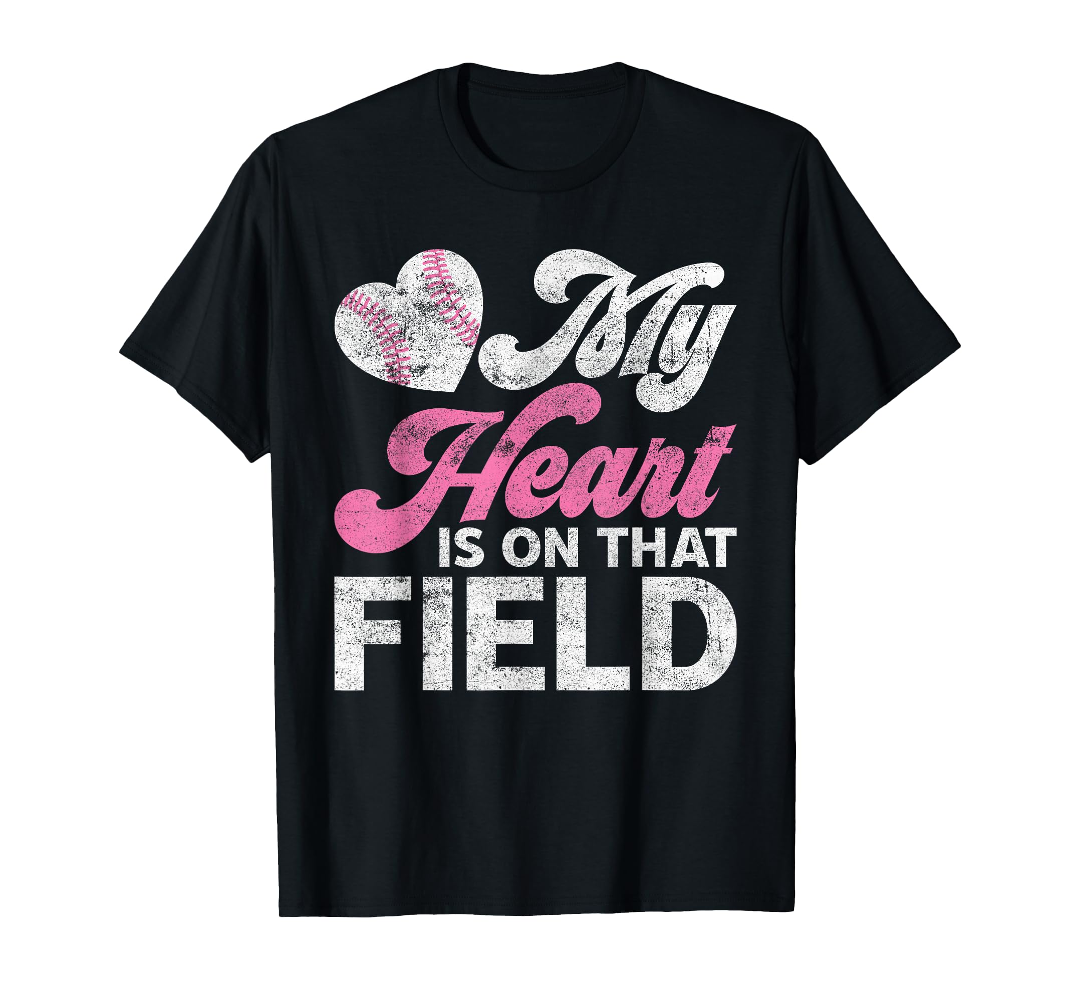 My Heart Is That Field Baseball Heart T-Shirt - Aesthetic Graphic Unisex - T-Shirt, Sweatshirt, Hoodie