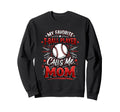 Favorite T Ball Player Calls Me Mom Sweatshirt - Minimalist Print Unisex - T-Shirt, Sweatshirt, Hoodie