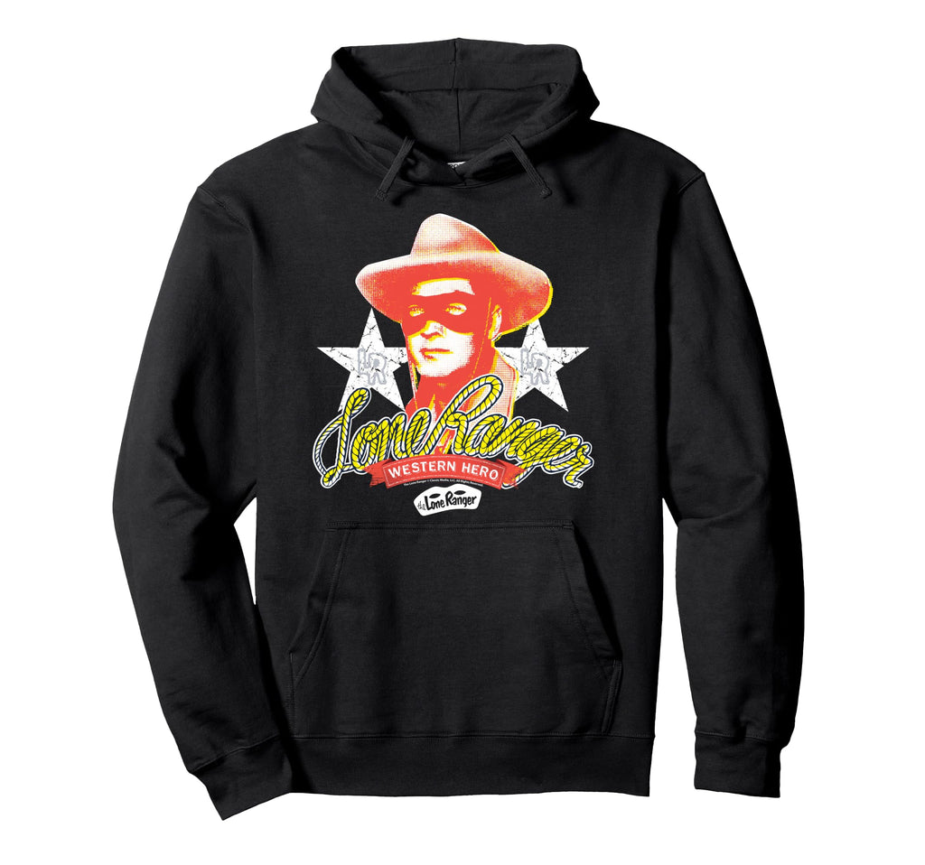 Lone Ranger Western Hero Portrait Hoodie - Unique Graphic Men Women - T-Shirt, Sweatshirt, Hoodie