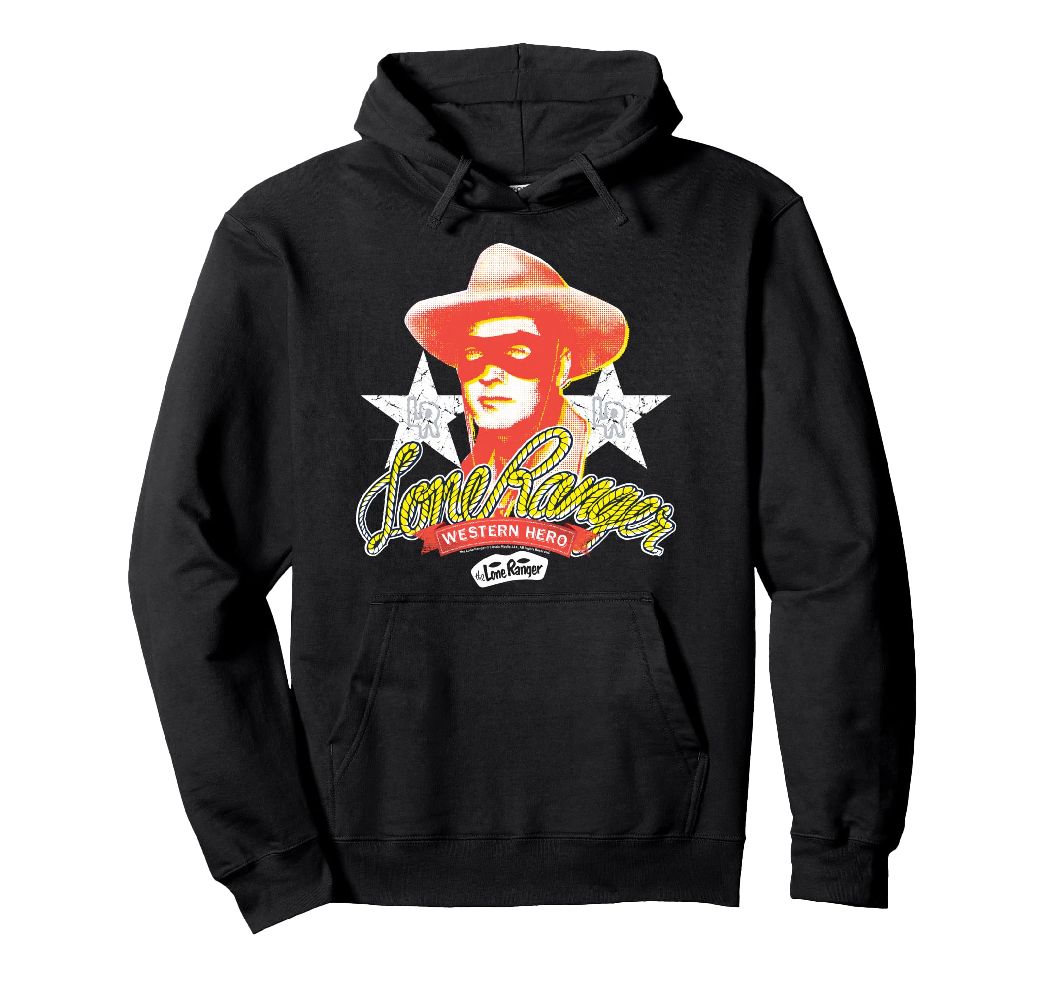 Lone Ranger Western Hero Portrait Hoodie - Unique Graphic Men Women - T-Shirt, Sweatshirt, Hoodie