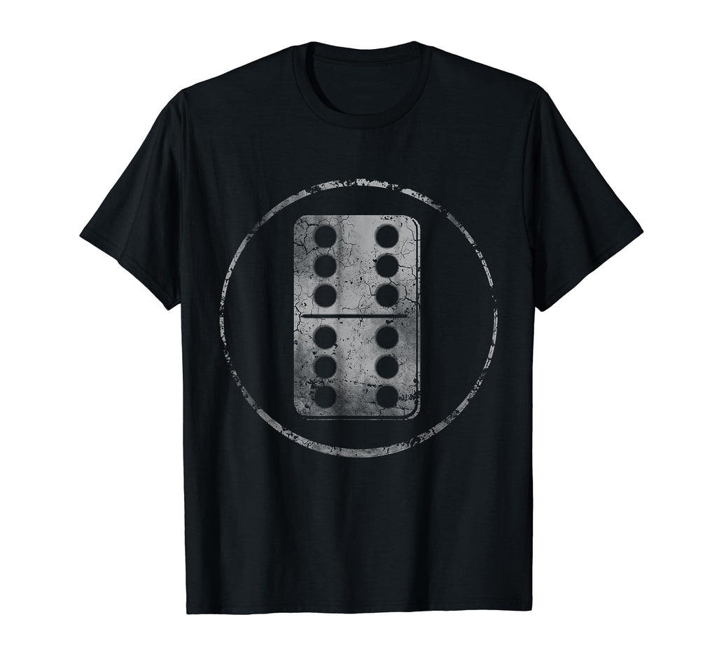 Dominos Game Domino Distressed Fade T-Shirt - Graphic Print Men Women - T-Shirt, Sweatshirt, Hoodie