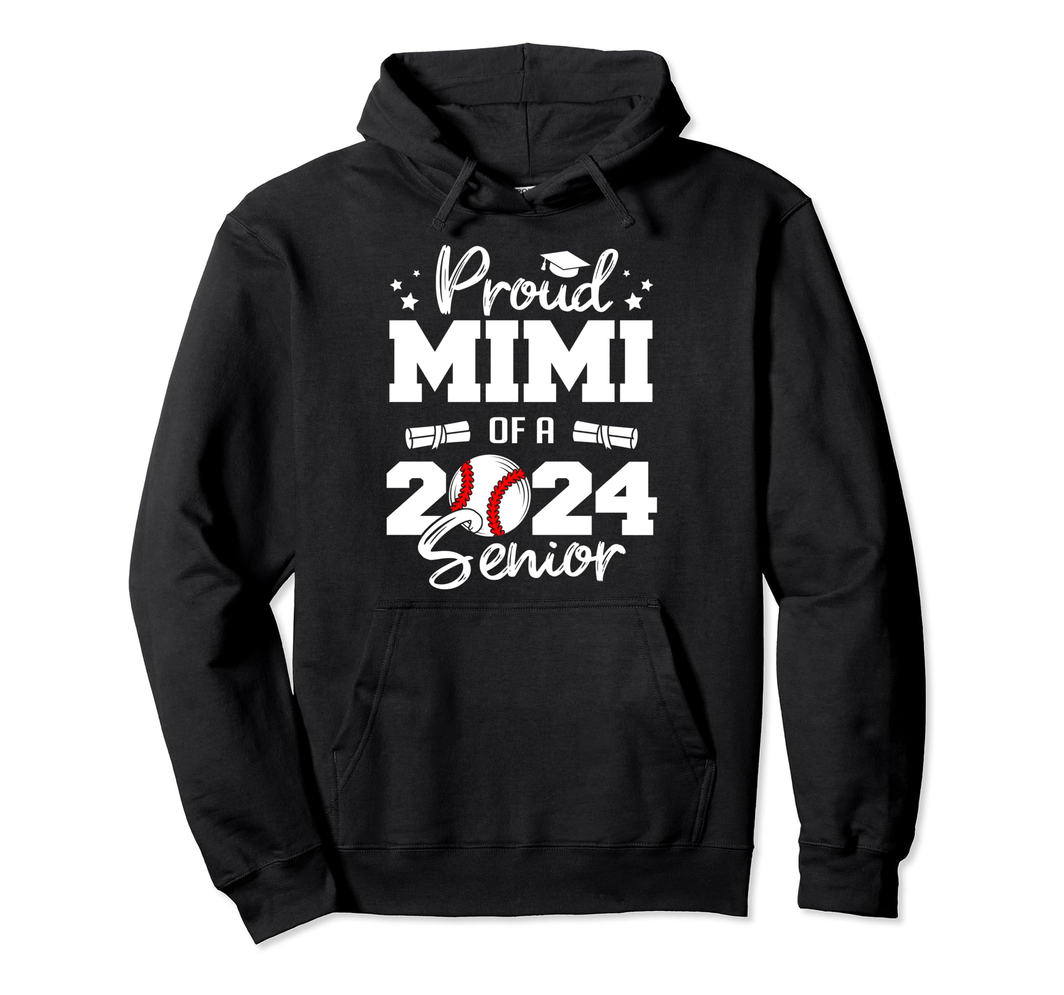 Proud Mimi 2024 Senior Funny Hoodie - Casual Everyday Wear Men Women - T-Shirt, Sweatshirt, Hoodie