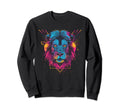 Lion Vaporwave Aesthetic Synthwave Sweatshirt - Novelty Apparel for Adults - T-Shirt, Sweatshirt, Hoodie