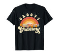 Groovy Grammy Rainbow Colorful Flowers T-Shirt - Trendy Graphic for Adults - T-Shirt, Sweatshirt, Hoodie