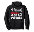 Proud Baseball Pitcher Uncle Baseball Hoodie - Graphic Print Men Women - T-Shirt, Sweatshirt, Hoodie