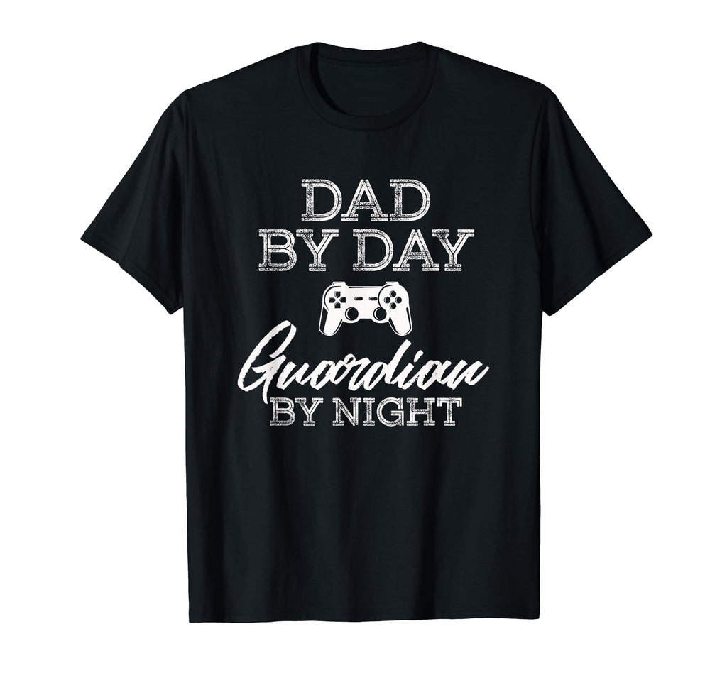 Mens Dad Day Guardian Night Gamer T-Shirt - Custom Art Print for Adults - T-Shirt, Sweatshirt, Hoodie