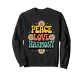 Peace Love Harmony Hippie Boho Sweatshirt - Trendy Graphic for Adults - T-Shirt, Sweatshirt, Hoodie