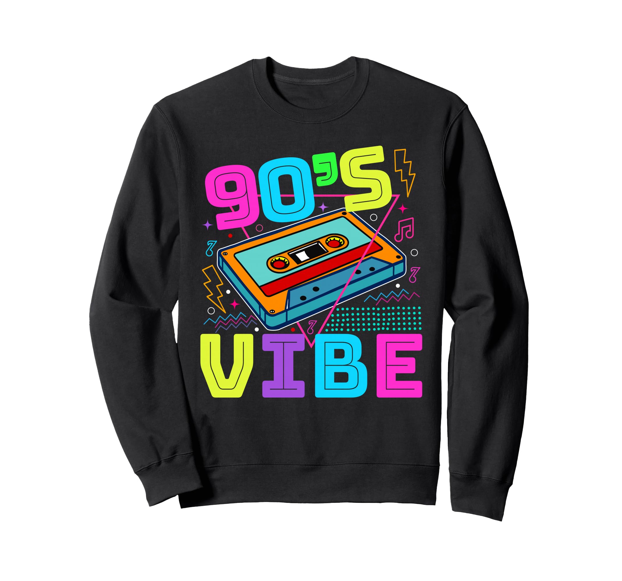 90S Vibe Cassette Tape 1990S Sweatshirt - Casual Everyday Wear for Adults - T-Shirt, Sweatshirt, Hoodie