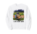 Baseball Dad I Live Here Now Baseball Sweatshirt - Graphic Print Men Women - T-Shirt, Sweatshirt, Hoodie