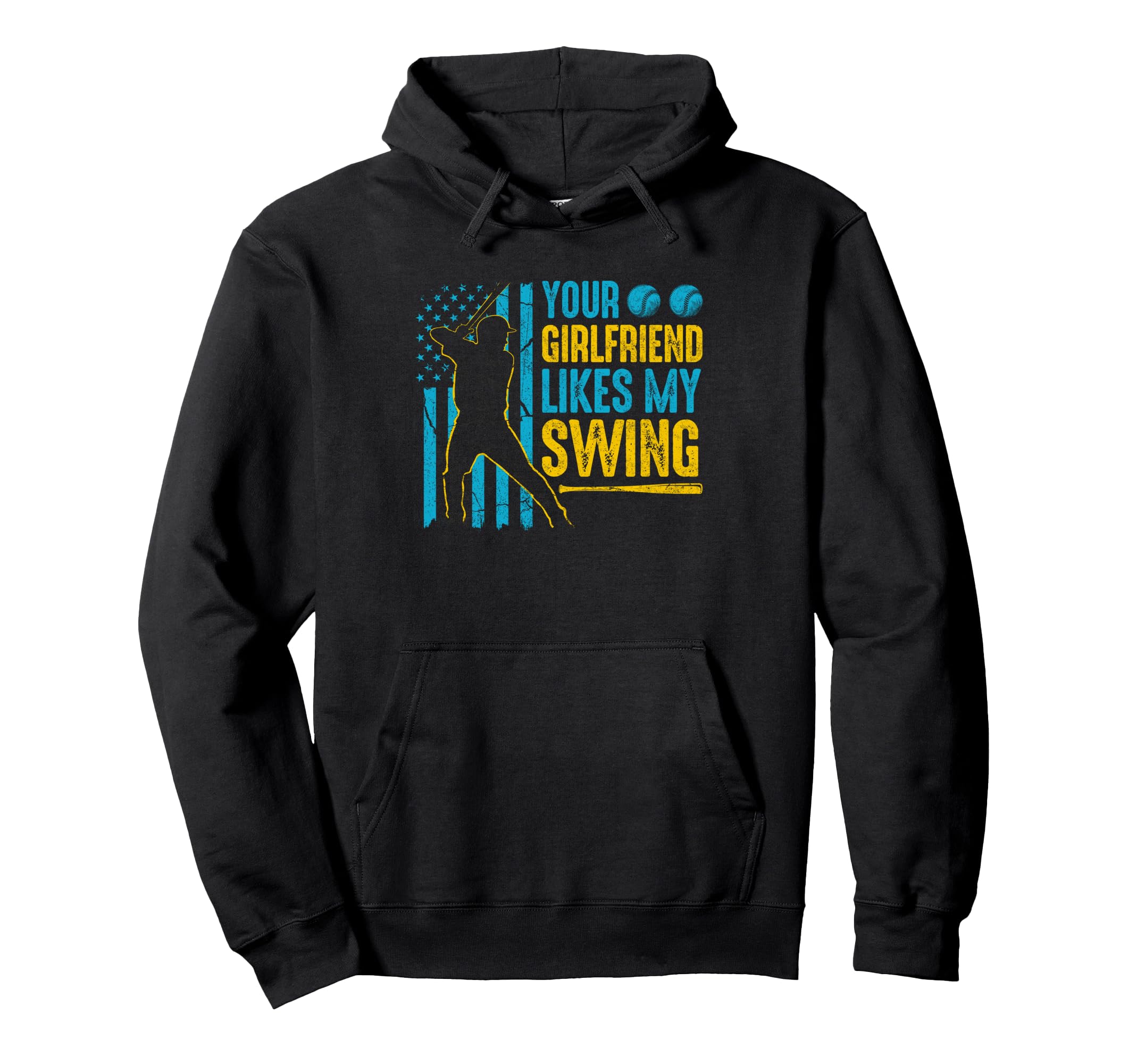 Your Girlfriend Likes My Swing Funny Hoodie - Unique Graphic Unisex - T-Shirt, Sweatshirt, Hoodie