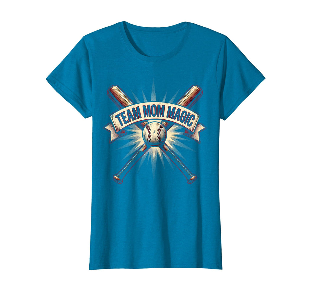 Team Mom Magic Baseball Mom T-Shirt - Unique Graphic for Adults - T-Shirt, Sweatshirt, Hoodie