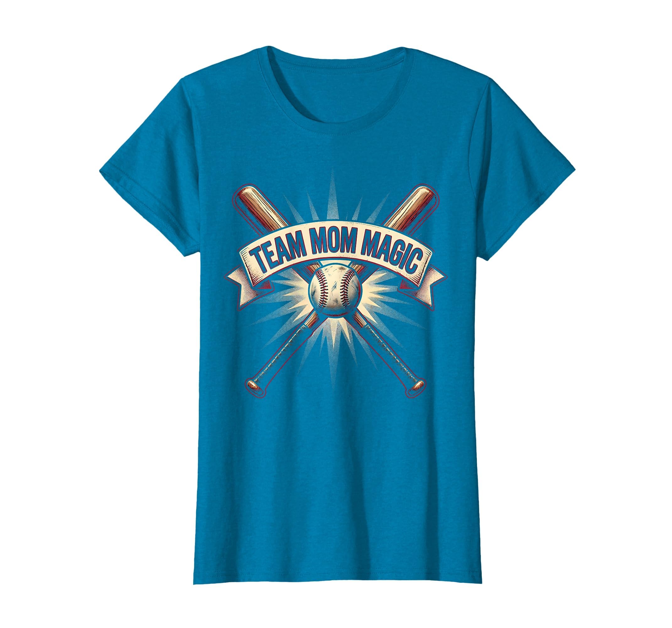 Team Mom Magic Baseball Mom T-Shirt - Unique Graphic for Adults - T-Shirt, Sweatshirt, Hoodie