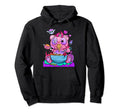 Kawaii Pastel Goth Creepy Bear Ramen Hoodie - Streetwear Style Men Women - T-Shirt, Sweatshirt, Hoodie