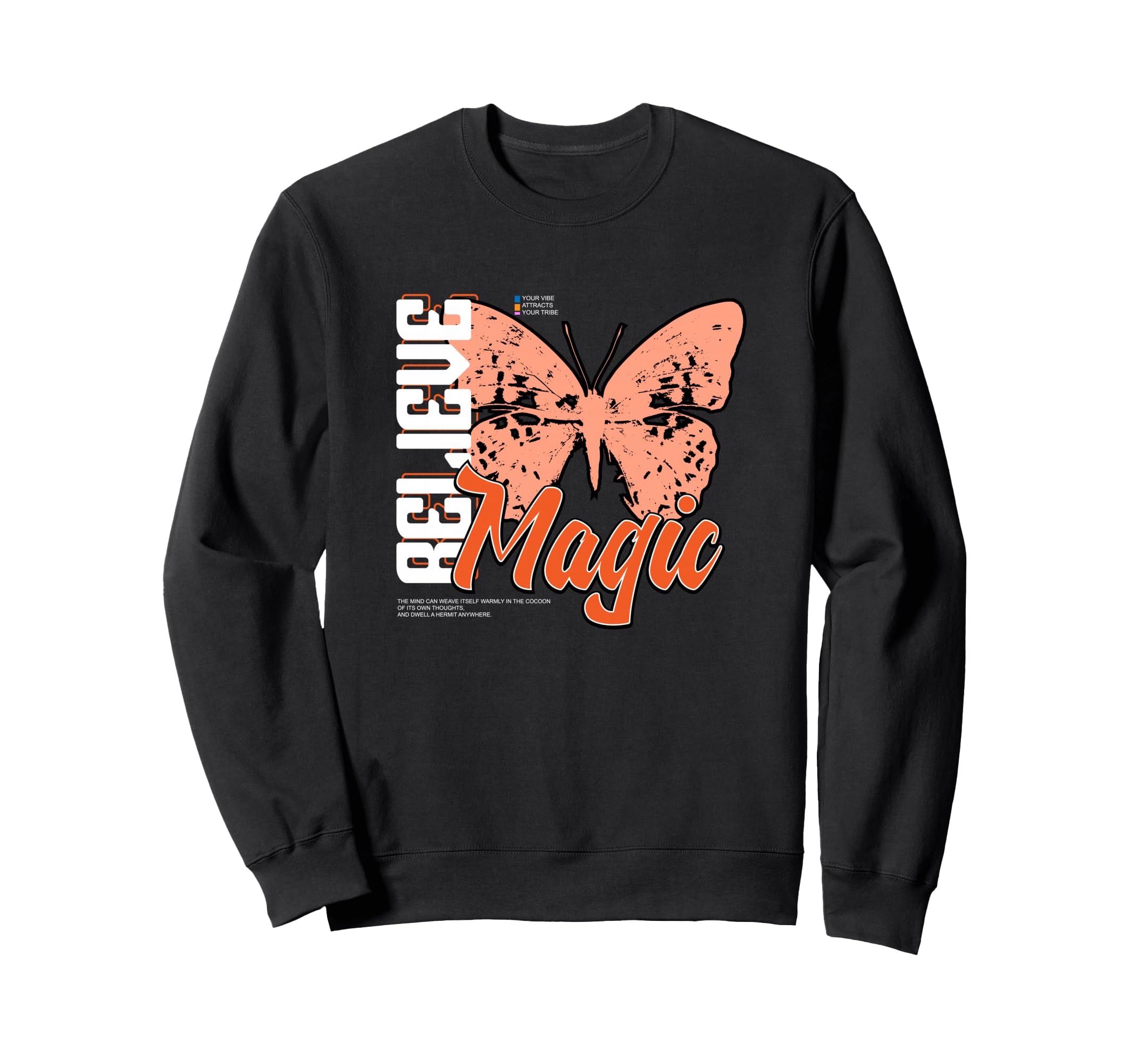 Butterfly Magic Y2K Grunge Aesthetic Sweatshirt - Graphic Print for Adults - T-Shirt, Sweatshirt, Hoodie