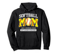 Loud And Proud Mom Life Softball Hoodie - Casual Everyday Wear Unisex - T-Shirt, Sweatshirt, Hoodie