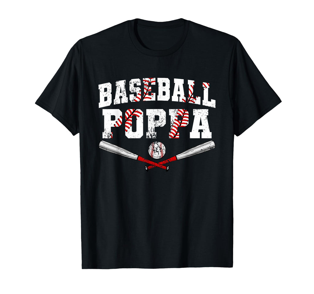 Baseball Poppa Baseball Lover T-Shirt - Fun Novelty Design Men Women - T-Shirt, Sweatshirt, Hoodie