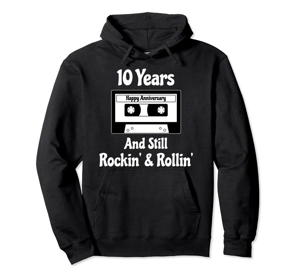 10Th Wedding Anniversary 10 Years Hoodie - Unique Graphic for Adults - T-Shirt, Sweatshirt, Hoodie