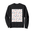 Boho Feathers Pattern Sweatshirt - Aesthetic Graphic Unisex - T-Shirt, Sweatshirt, Hoodie