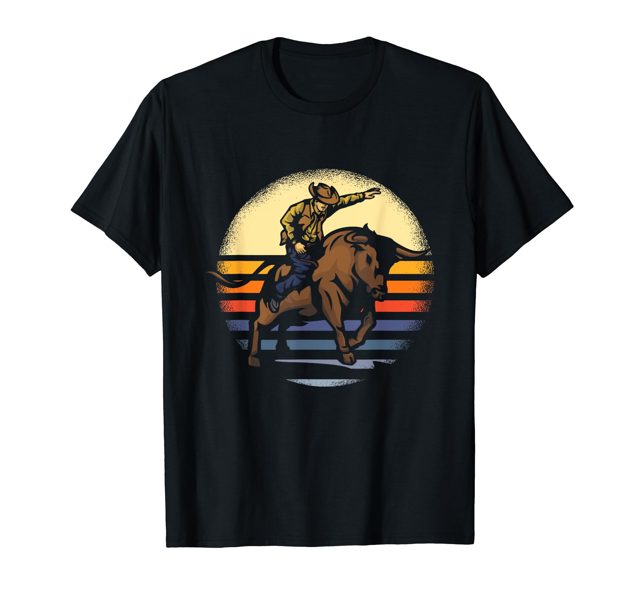 Bull Riding Rodeo Rider Cowboy T-Shirt - Fun Novelty Design Men Women - T-Shirt, Sweatshirt, Hoodie