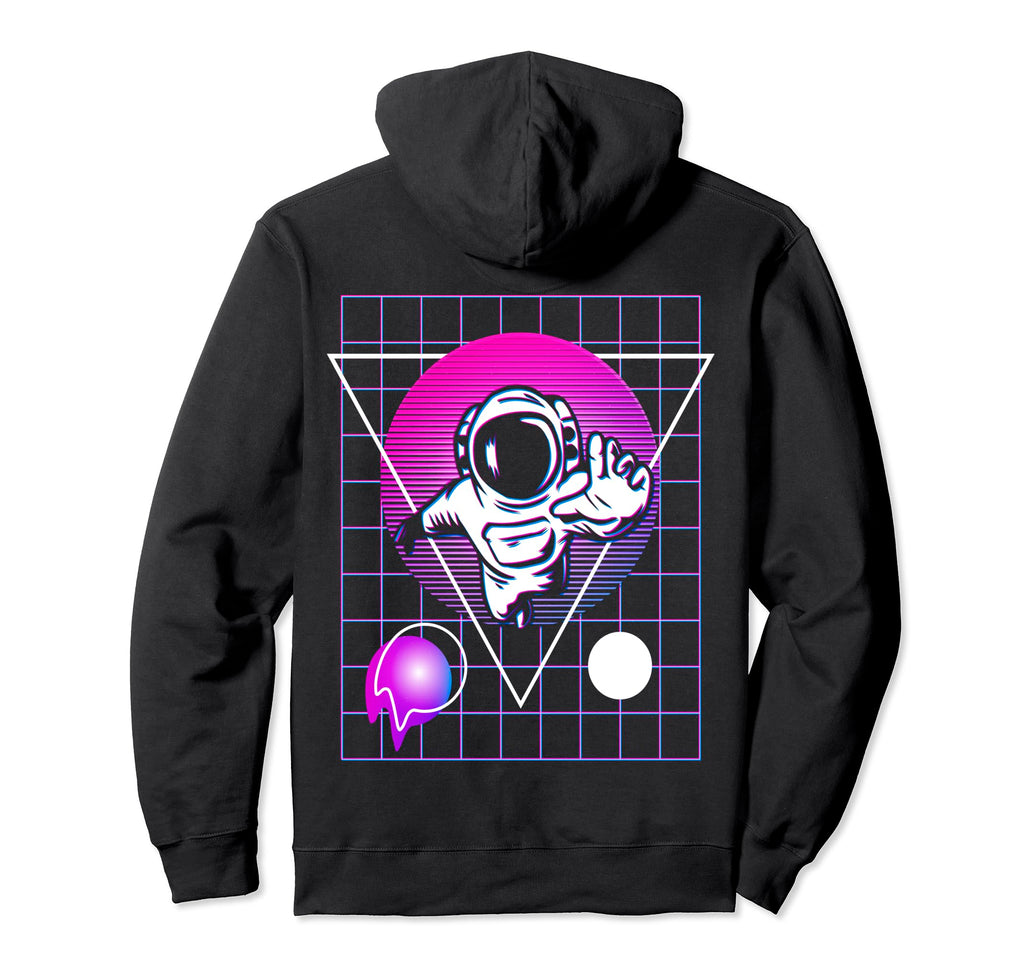 Astronaut Space Glitch Vaporwave Hoodie - Streetwear Style for Adults - T-Shirt, Sweatshirt, Hoodie