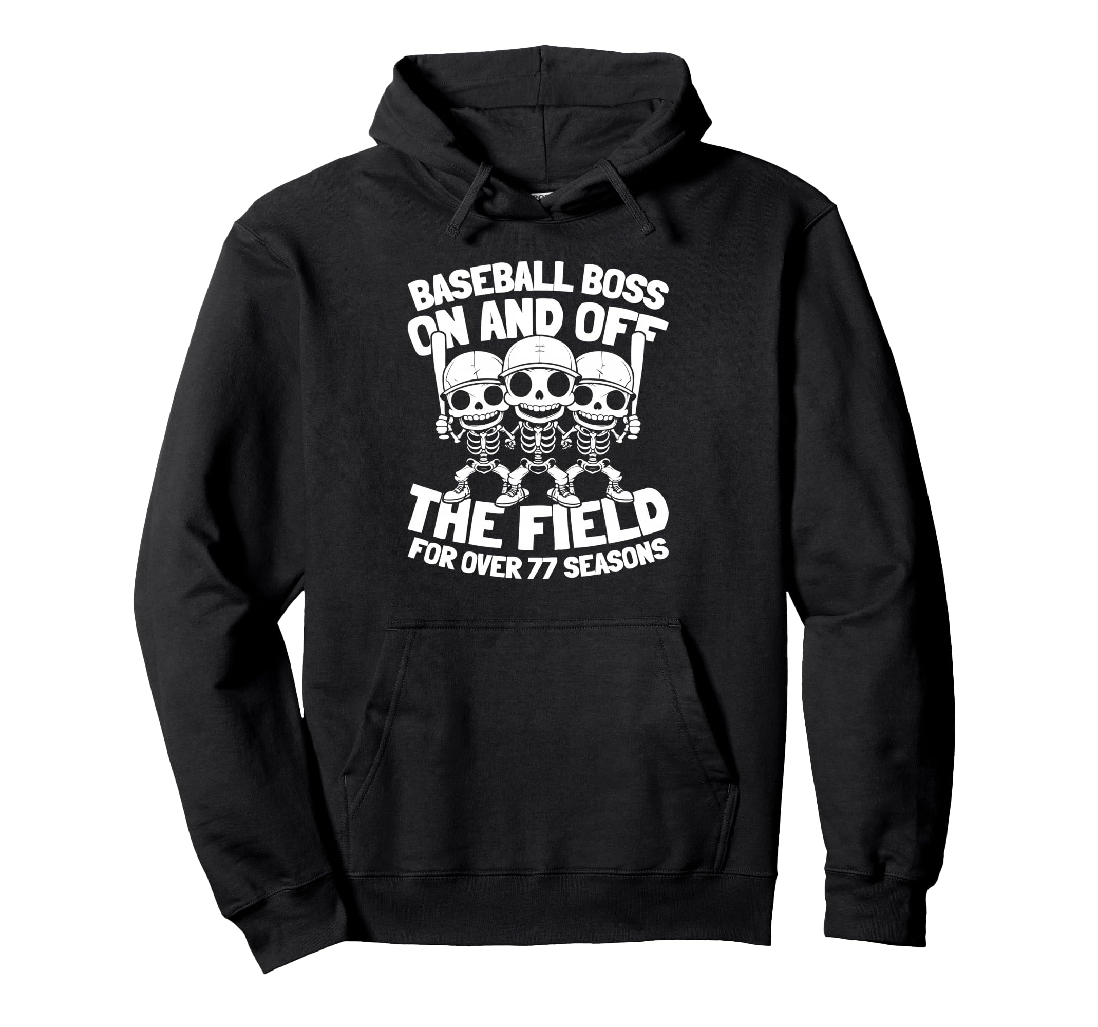 77 Years Old Baseballer Team Player Hoodie - Custom Art Print Unisex - T-Shirt, Sweatshirt, Hoodie