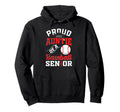 Proud Auntie Baseball Senior Class Hoodie - Fun Novelty Design for Adults - T-Shirt, Sweatshirt, Hoodie