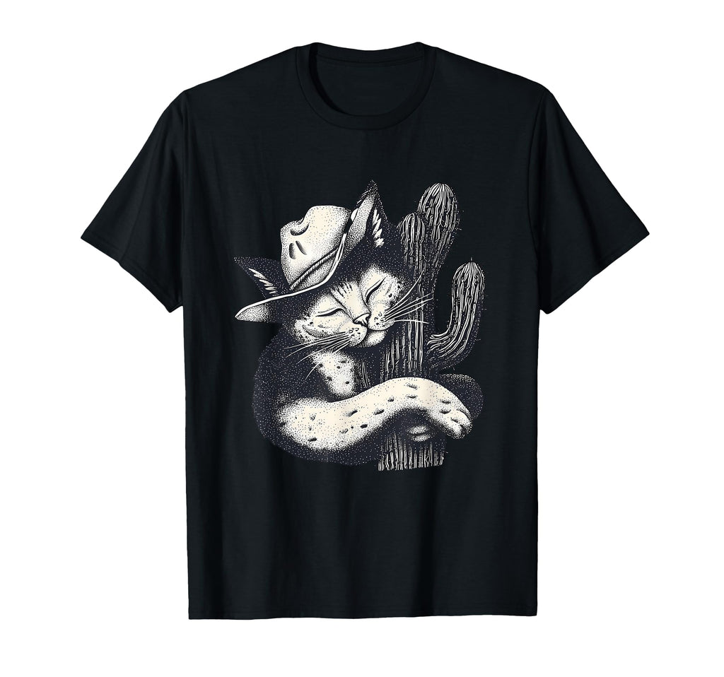 Western Country Cowgirl Funny Cowboy T-Shirt - Minimalist Print Men Women - T-Shirt, Sweatshirt, Hoodie