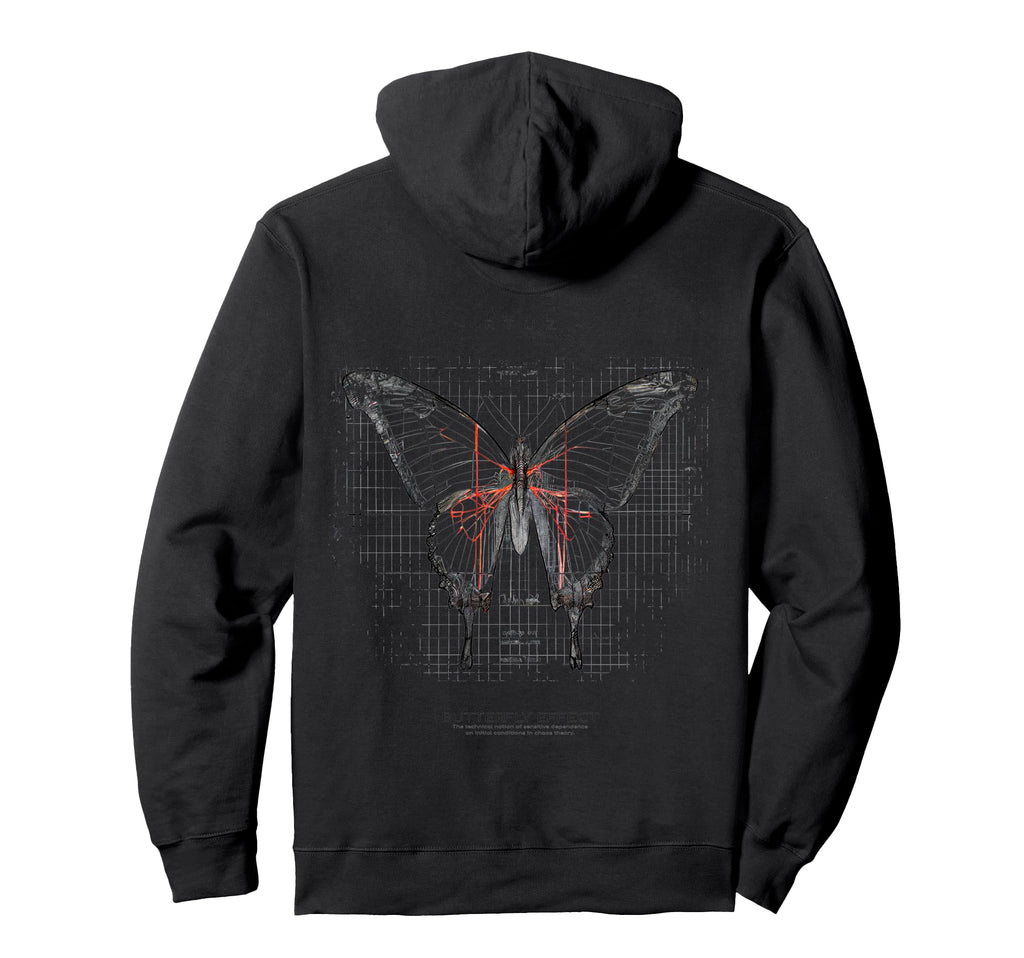 Y2K Back Streetwear Butterfly Hoodie - Graphic Print for Adults - T-Shirt, Sweatshirt, Hoodie